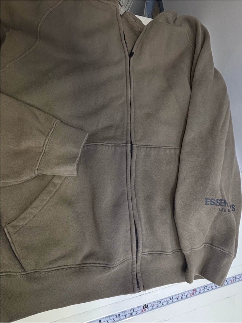 Fear of God ESSENTIALS Full-Zip Fleece Hoodie - Small - Picture 6 of 7